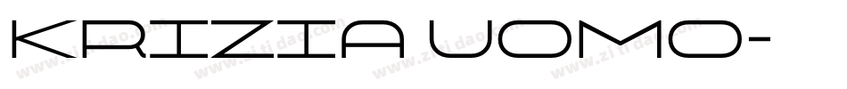 Krizia Uomo字体转换